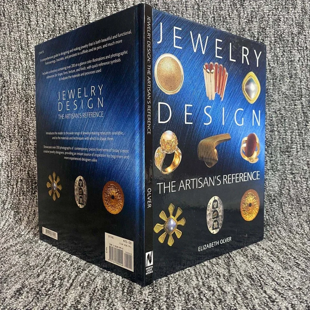 Jewelry Design The Artisans Reference Hardcover‎ Elizabeth Olver Blue Craft Book